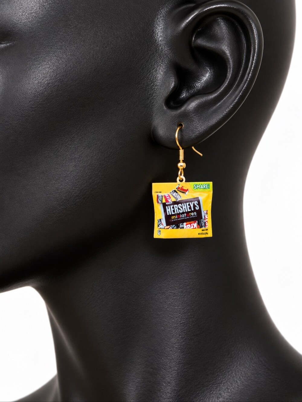 Hershey candy bar earrings